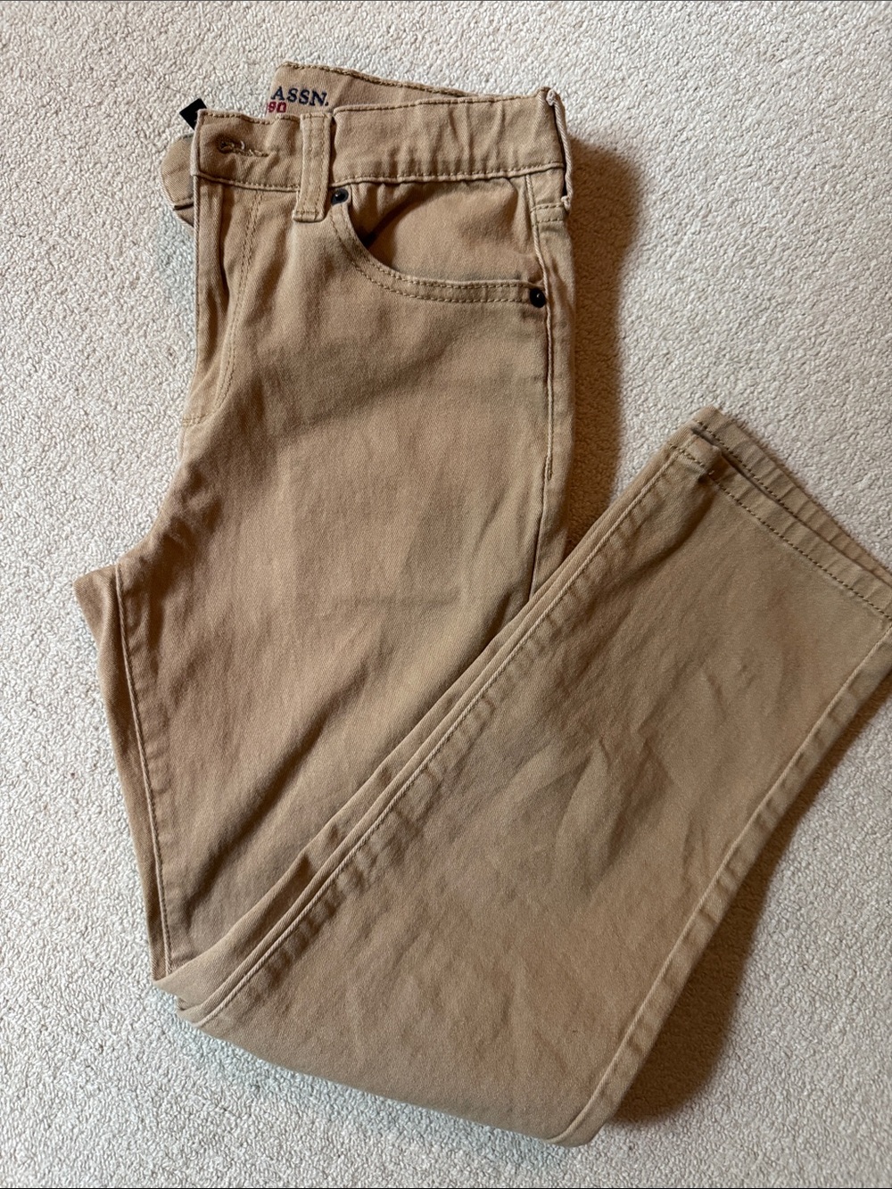 Boy’s size 12 U.S. Polo Assn. Tan Casual Chino Pants